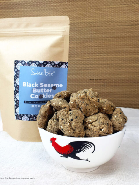 Black Sesame Butter Cookies (100g)